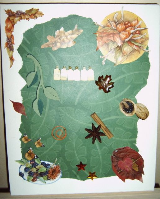 Scrapcollage thema herfst a4 grootte